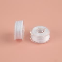 Набор шпулек с нитками, в органайзере, d=20 мм, 25 шт., белый