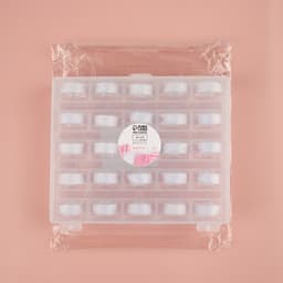 Набор шпулек с нитками, в органайзере, d=20 мм, 25 шт., белый