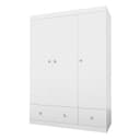 Шкаф трёхсекционный Fun, 1344×516×1900 мм, цвет белый