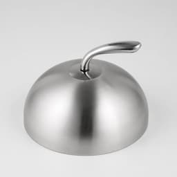 Крышка-Клош, 20×20×14 см, круглая, нержавеющая сталь