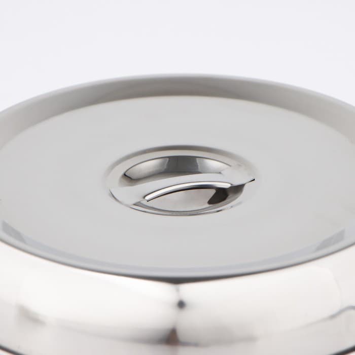 Крышка-Клош, 24×24×5 см, круглая, нержавеющая сталь