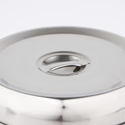 Крышка-Клош, 24×24×5 см, круглая, нержавеющая сталь