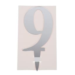 Топпер для торта «9», акрил, МИКС