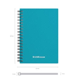 Тетрадь на спирали ErichKrause. Glance Vivid А6, 80 листов, в клетку, пластиковая обложка, блок офсет, МИКС