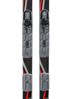 Комплект лыжный: пластиковые лыжи 195 см без насечек, стеклопластиковые палки 155 см, крепления NNN, цвета МИКС