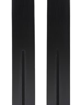 Комплект лыжный: пластиковые лыжи 185 см без насечек, стеклопластиковые палки 145 см, крепления NNN, цвет МИКС