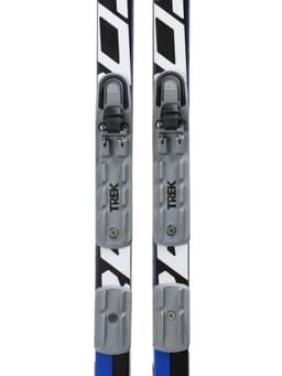 Комплект лыжный: пластиковые лыжи 185 см без насечек, стеклопластиковые палки 145 см, крепления NNN, цвет МИКС