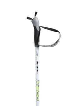 Комплект лыжный: пластиковые лыжи 200 см без насечек, стеклопластиковые палки 160 см, крепления NN75 мм, цвета МИКС