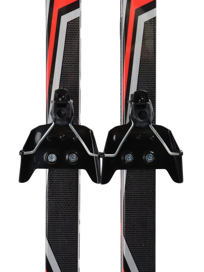 Комплект лыжный: пластиковые лыжи 200 см без насечек, стеклопластиковые палки 160 см, крепления NN75 мм, цвета МИКС