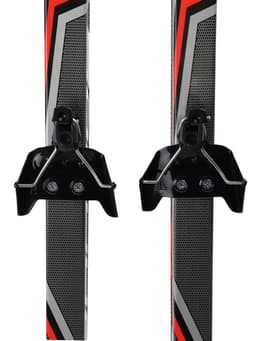 Комплект лыжный: пластиковые лыжи 195 см без насечек, стеклопластиковые палки 155 см, крепления NN75 мм, цвета МИКС