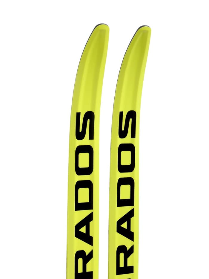 Лыжи пластиковые, 160 см, с насечкой, цвета МИКС