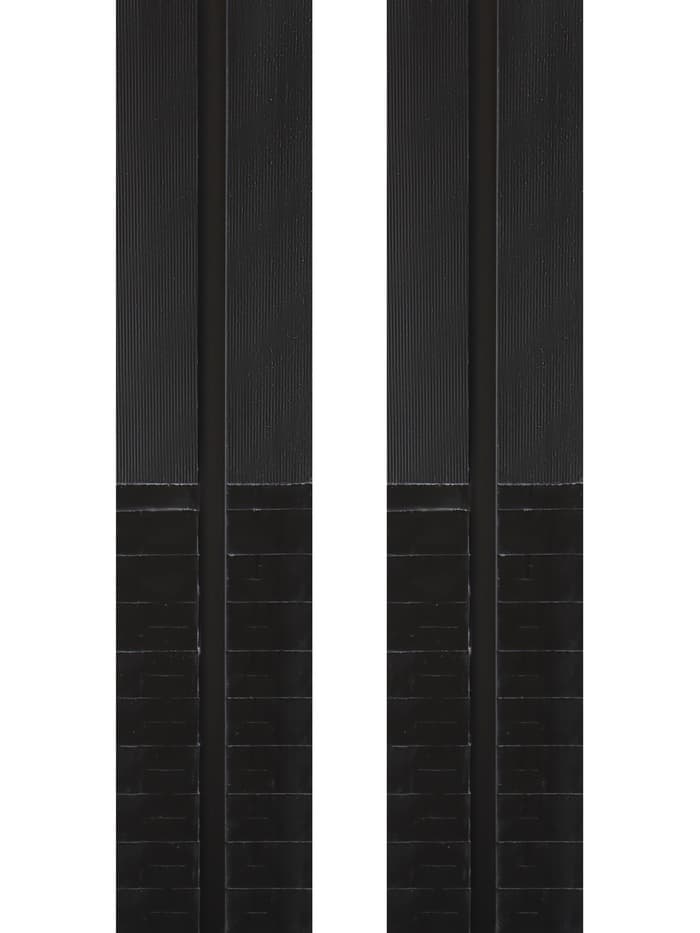 Лыжи пластиковые, 160 см, с насечкой, цвета МИКС