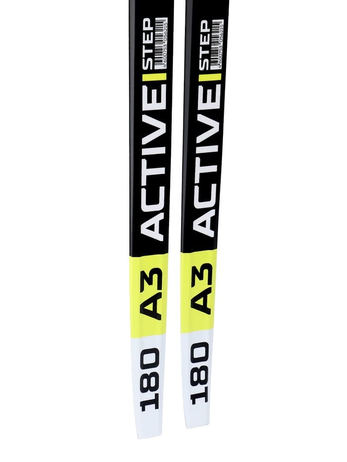 Лыжи пластиковые, 180 см, с насечкой, цвета МИКС