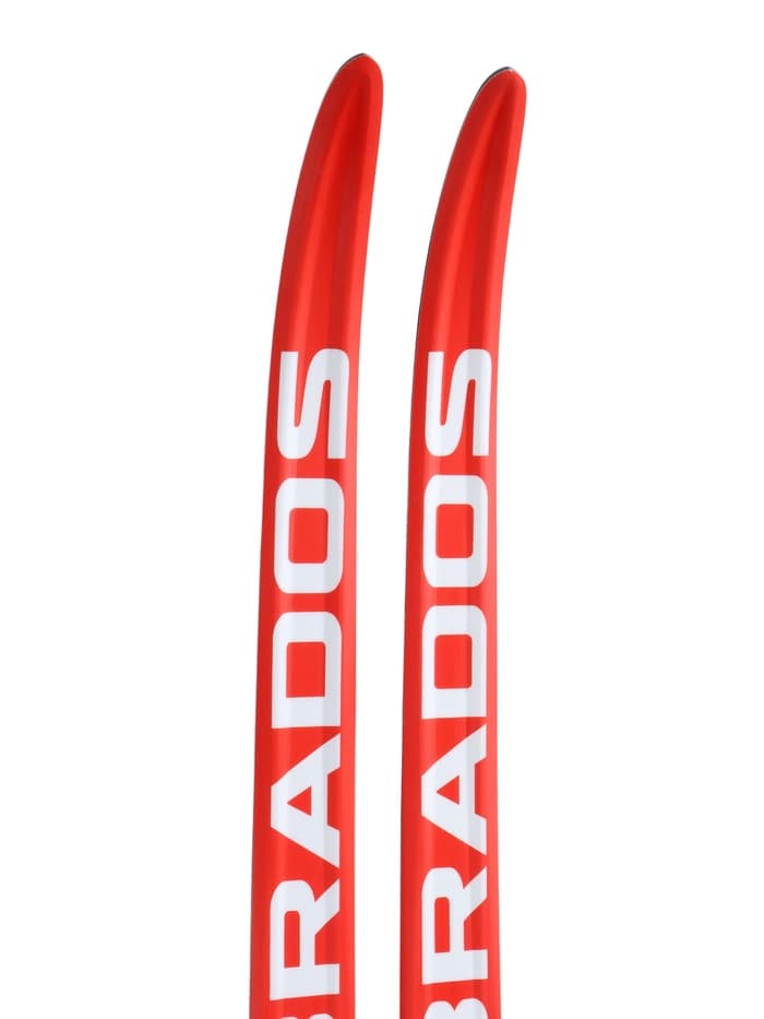 Лыжи пластиковые, 185 см, с насечкой, цвета МИКС