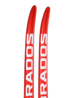 Лыжи пластиковые, 185 см, с насечкой, цвета МИКС