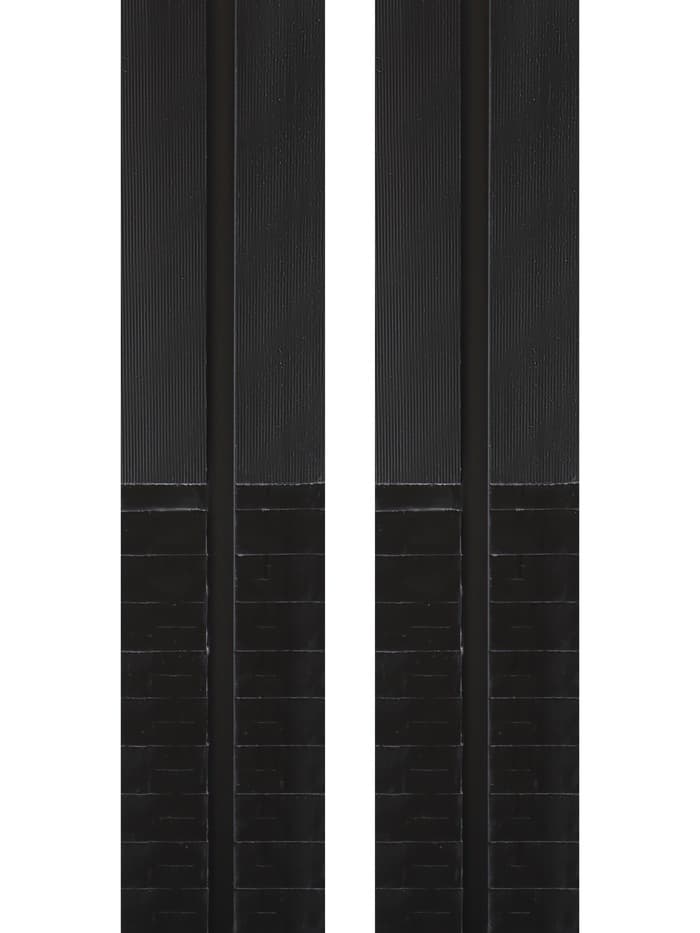 Лыжи пластиковые, 185 см, с насечкой, цвета МИКС