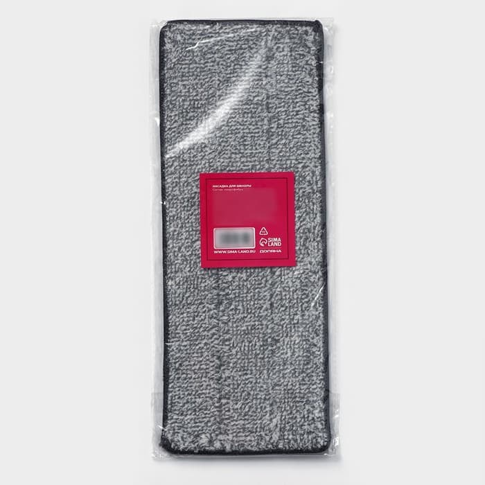 Насадка для швабры на липучке Доляна, микрофибра, 1 карман, 32×12 см