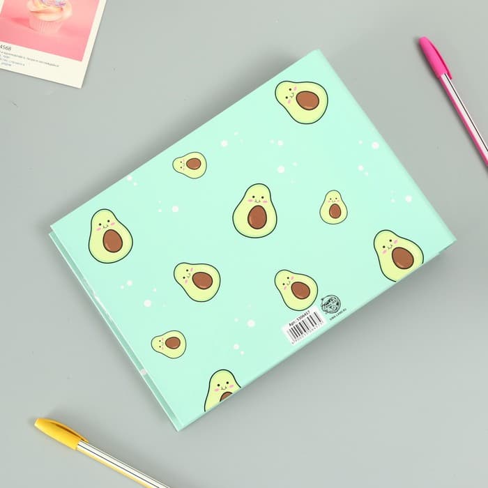 Фотоальбом на кольцах 25 листов Keep memories «Авокадо», с уголками, 27×19 см