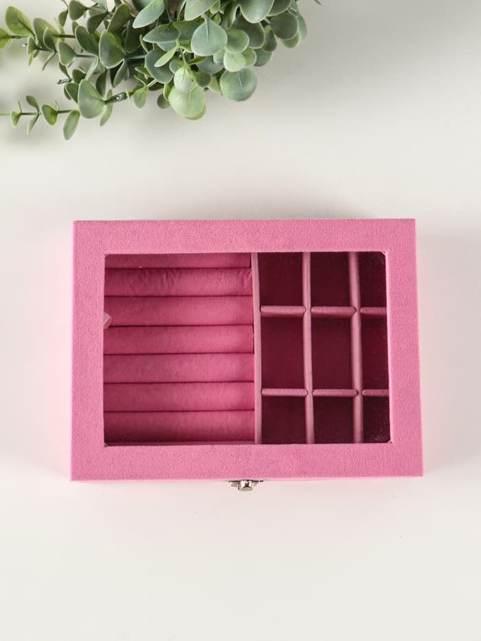 Шкатулка для украшений «Розовая пастила», бархат, 4.5×20×15 см