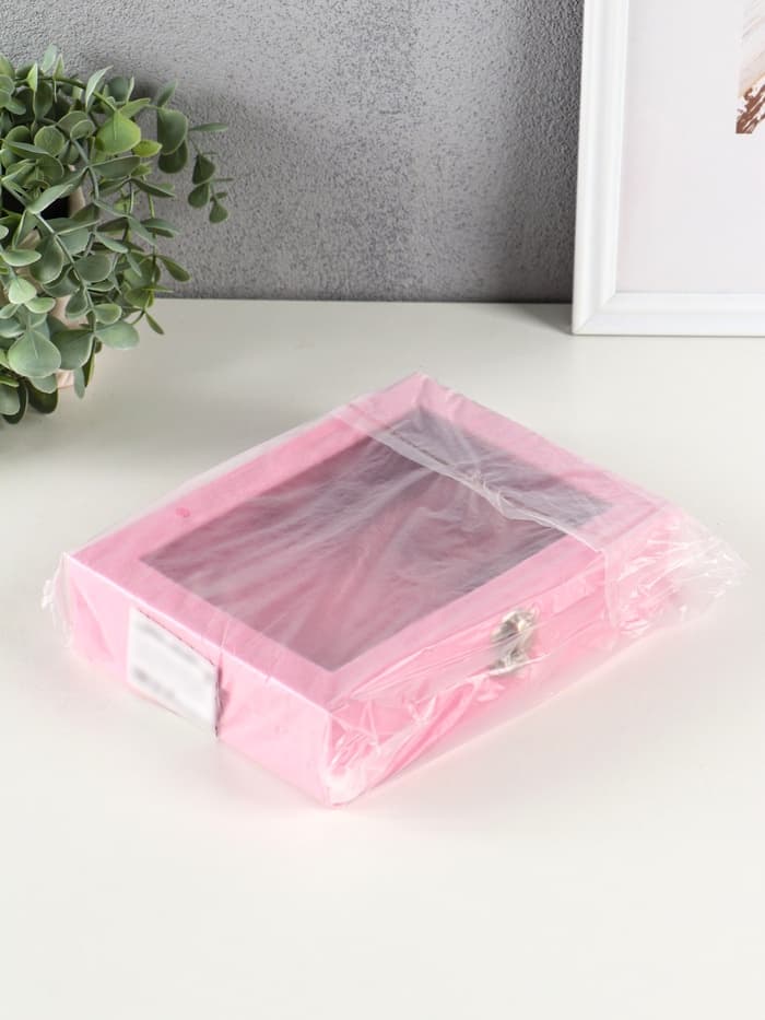 Шкатулка для украшений «Розовая пастила», бархат, 4.5×20×15 см