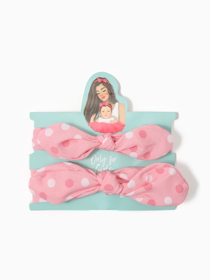 Повязки на голову для мамы и дочки «Крошка Я» Only for girls, 2 шт.