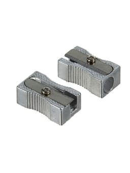 Точилка металлическая Calligrata, прямоугольная, серебристая