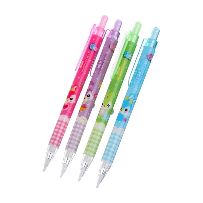 Карандаш автоматический, толщина грифеля 0.5 мм, НВ, корпус с рисунком, МИКС