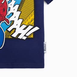 Футболка для мальчика KAFTAN «Супергерой», тёмно-синяя, рост 122-128 см