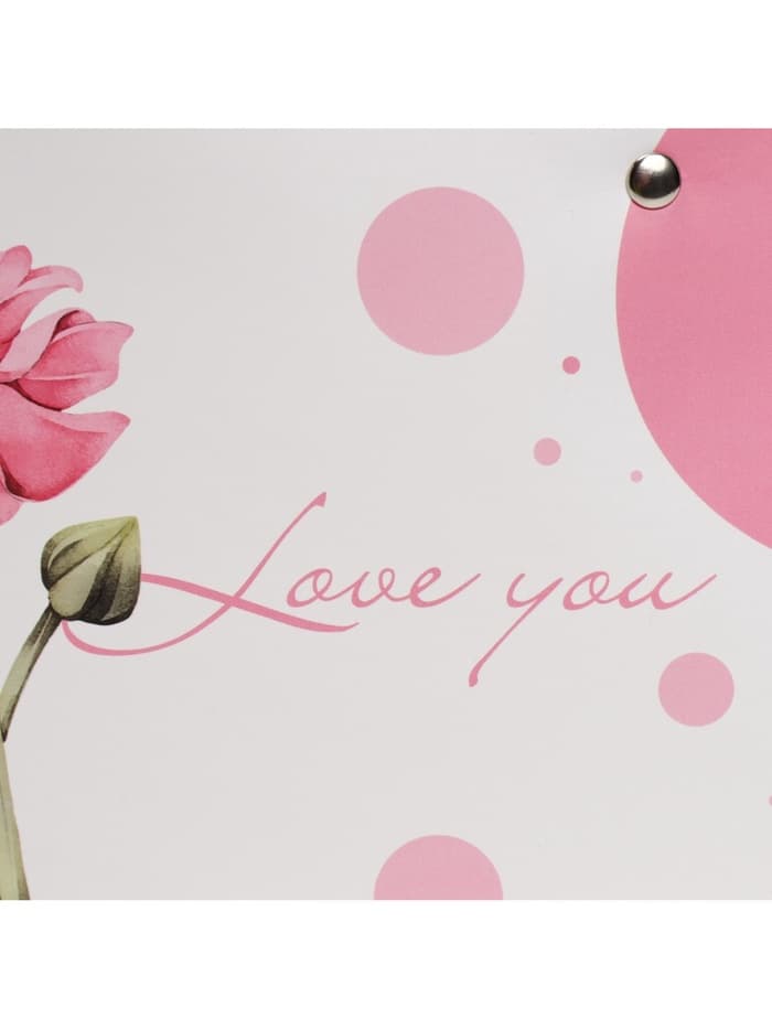 Пакет влагостойкий для цветов Love you, 24×12×12 см