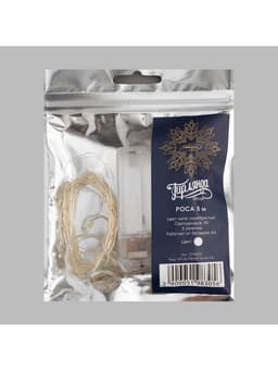 Гирлянда «Нить» 5 м, роса, IP20, серебристая нить, 50 LED, 2 режима, от батареек AAх3, свечение белое