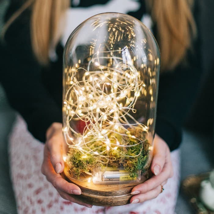 Гирлянда «Нить» 5 м, роса, IP20, серебристая нить, 50 LED, 2 режима, от батареек АА×3, свечение тёплое белое / мульти