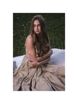 Гирлянда «Нить» 5 м, роса, IP20, серебристая нить, 100 LED, 2 режима, от батареек AAх3, свечение тёплое белое