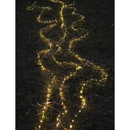 Гирлянда «Нить» 2 м роса, IP20, серебристая нить, 20 LED, свечение тёплое белое, USB