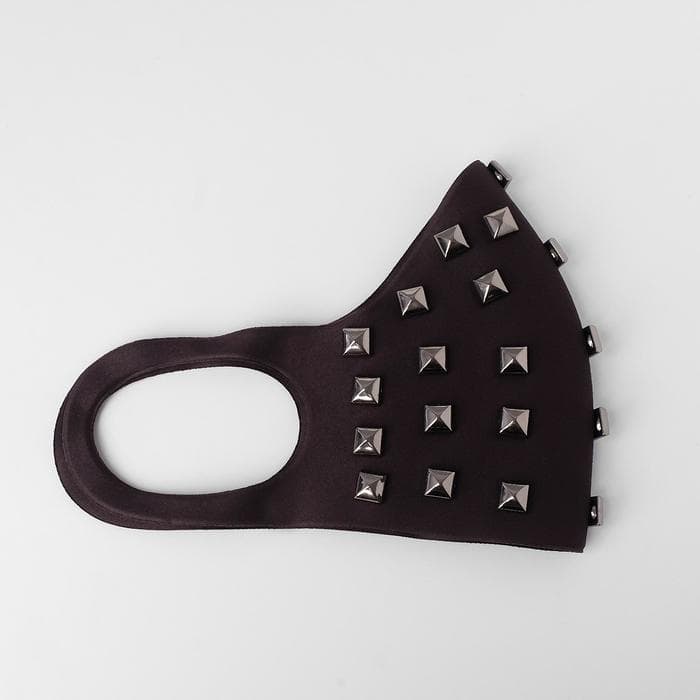 Маска декоративная «Заклёпки», тёмно-серая