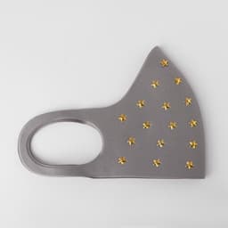 Маска декоративная «Заклёпки» звёзды, цвет золотой в сером