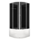 Душевая кабина DOMANI-Spa Delight 99, поддон 45 см, черные стенки, 90×90 см, тонированная