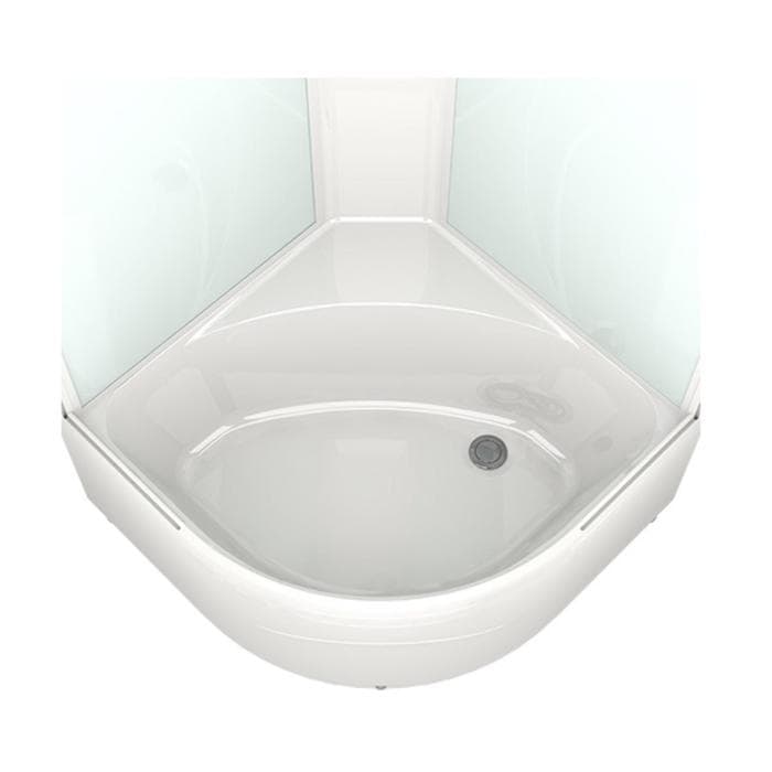 Душевая кабина DOMANI-Spa Delight 99, поддон 45 см, черные стенки, 90×90 см, тонированная