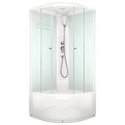 Душевая кабина DOMANI-Spa Delight 99, поддон 45 см, белые стенки, 90×90 см, прозрачная