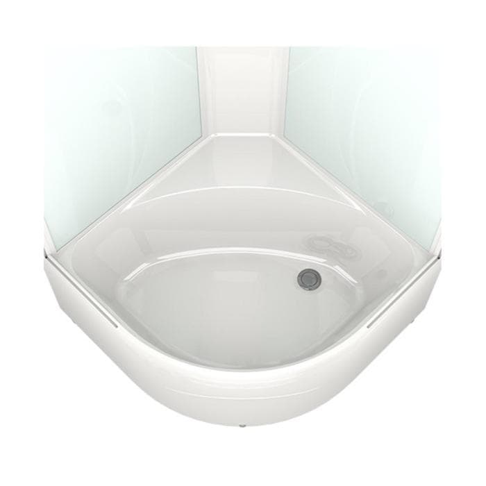Душевая кабина DOMANI-Spa Delight 99, поддон 45 см, белые стенки, 90×90 см, прозрачная
