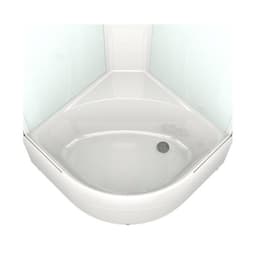 Душевая кабина DOMANI-Spa Delight 99, поддон 45 см, белые стенки, 90×90 см, прозрачная