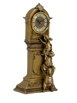 Часы настольные интерьерные каминные «Часы с мышками», 9×16×34 см