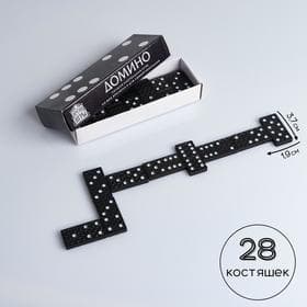 Домино «Время игры», 14.7×5×2.7 см, костяшка 3.7×1.9 см