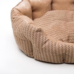 Лежанка для животных, 50×40×15 см, мебельная ткань, холлофайбер, цвет МИКС