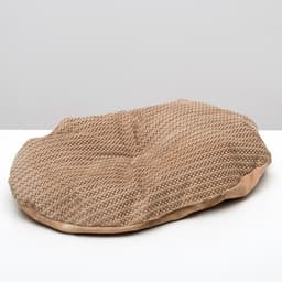 Лежанка для животных, 50×40×15 см, мебельная ткань, холлофайбер, цвет МИКС