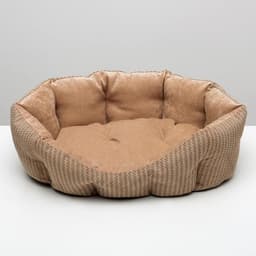 Лежанка для животных, 65×50×21 см, мебельная ткань, холлофайбер, цвет МИКС