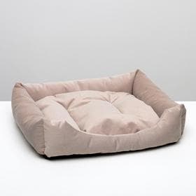 Лежанка-диван с двусторонней подушкой, 65×56×14 см, микс цветов