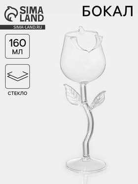 Бокал для вина «Forma. Розе», 160 мл, 7×20.5 см, стекло, прозрачный