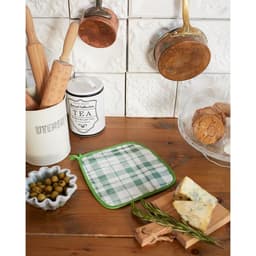 Прихватка "Этель" Eucalyptus (клетка) 19х19см,100% хлопок, саржа 190 гр/м2