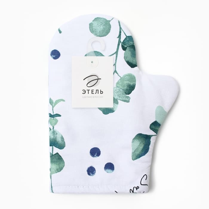 Варежка - прихватка «Этель. Эвкалипт», 20×27 см, 100% хлопок, саржа 190 г/м²