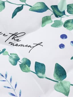 Подушка на стул «Этель. Эвкалипт», 42×42 см, белая